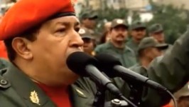 Comandante Hugo Chávez desde la avenida Bolívar de Caracas,