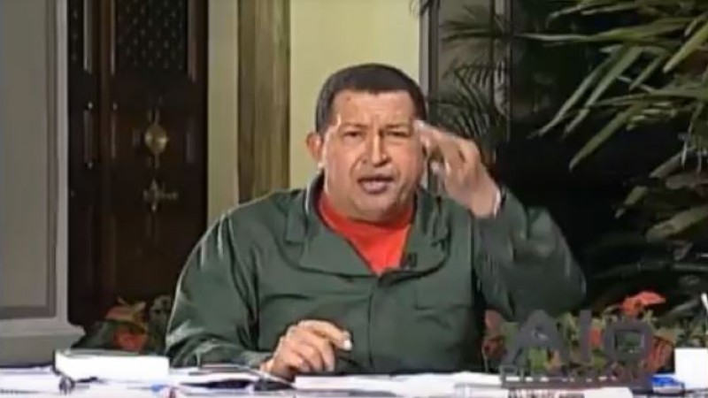 Comandante Hugo Chávez desde el Palacio de Miraflores