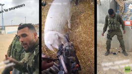 En estas imágenes se observa la indolencia de los soldados israelíes ante el dolor que enluta al mundo