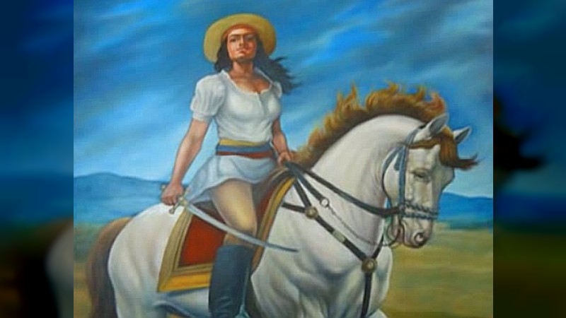 La heroína Josefa Camejo durante su rebelión en Coro