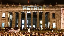 Concentración en la Plaza Bolívar de Bogotá