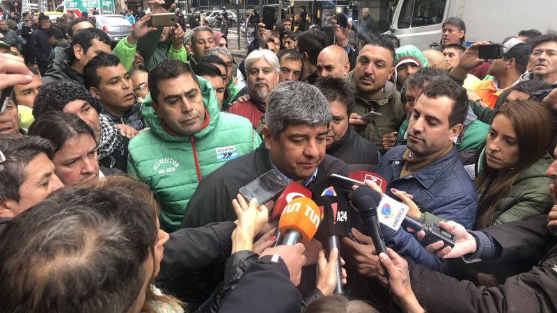 El secretario adjunto del sindicato de Camioneros, Pablo Moyano