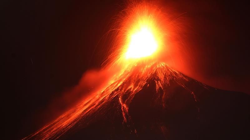 El volcán de Fuego es uno de los más activos de Guatemala.