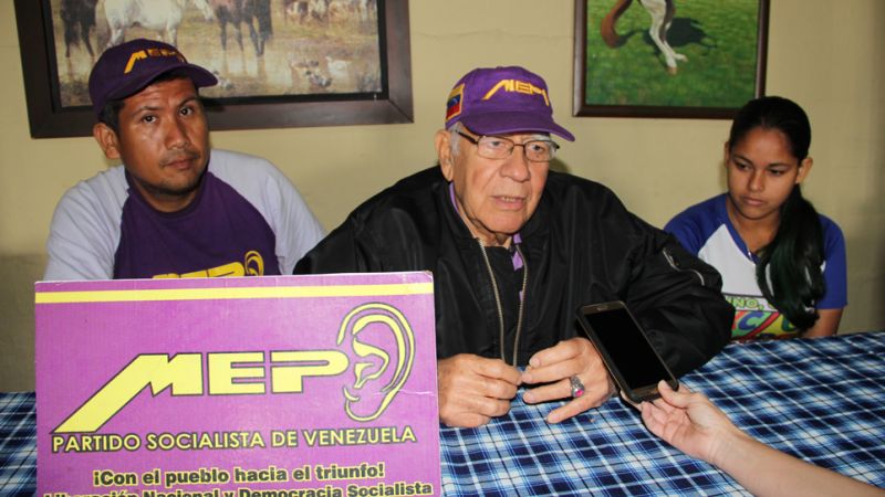 Dirigentes del Movimiento Electoral del Pueblo (MEP
