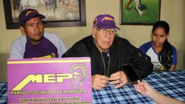 Dirigentes del Movimiento Electoral del Pueblo (MEP