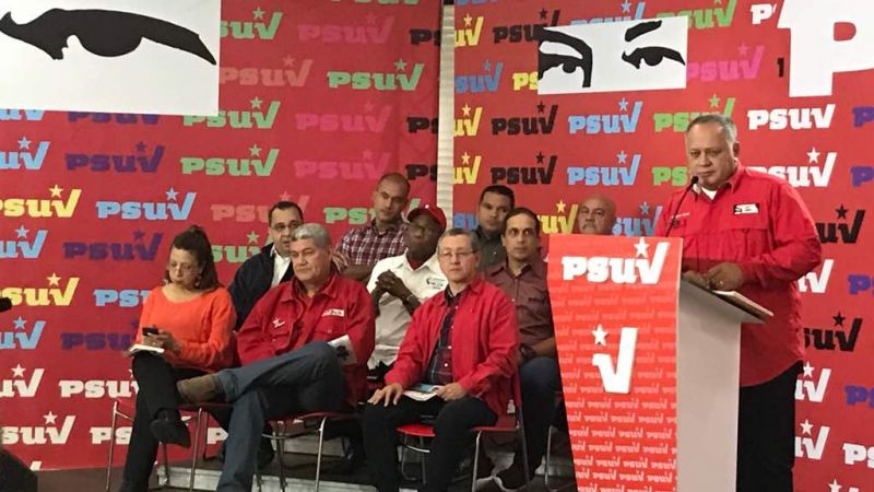 Primer Vicepresidente del Partido Socialista Unido de Venezuela Diosdado Cabello
