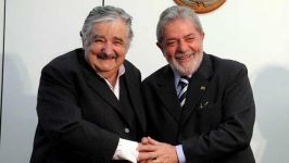 Mujica dispensó una visita a Lula da Silva en el recinto acompañado por la presidenta del Partido de los Trabajadores (PT), Gleisi Hoffmann