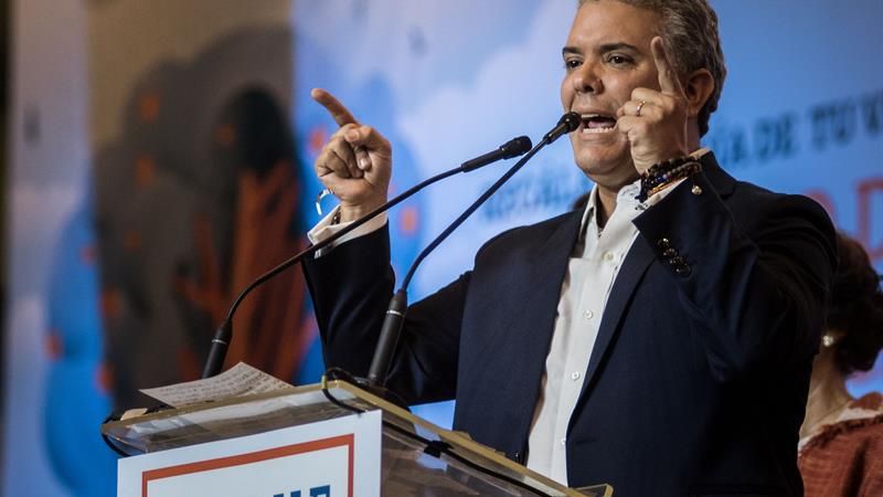 El recién electo presidente de Colombia Iván Duque