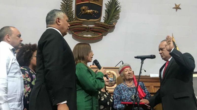 Juramentación de Diosdado Cabello como presidente de la ANC