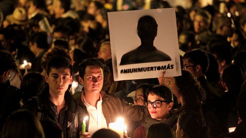 Protesta por el asesinado de líderes sociales. Bogotá, 6 de julio de 2018