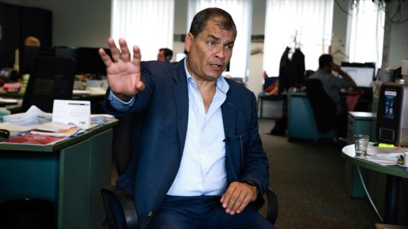 El exmandatario ecuatoriano Rafael Correa