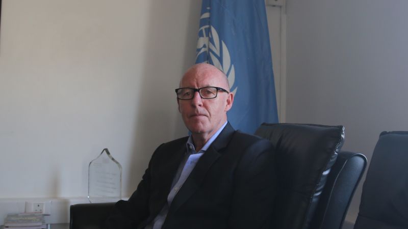 Jamie McGoldrick coordinador humanitario para los territorios palestinos