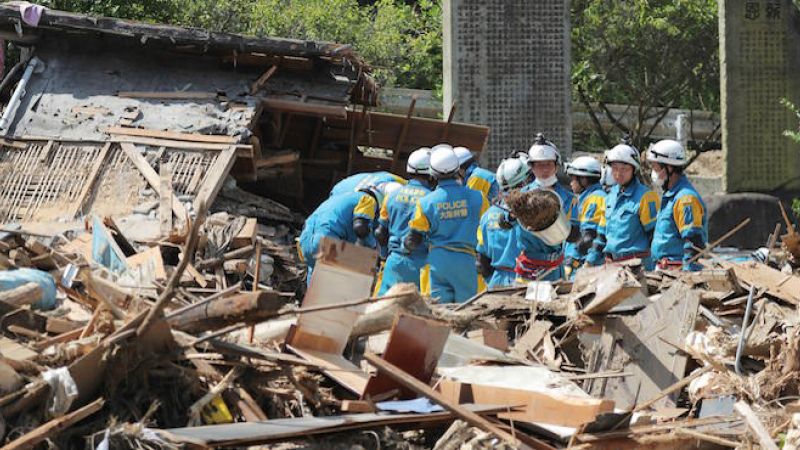 Autoridades de Japón temen que la cifra de fallecidos aumente ya que hay al menos 28 personas desaparecidas.