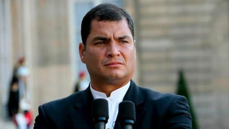 El exmandatario ecuatoriano Rafael Correa