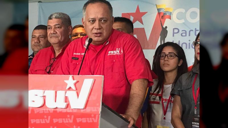 Primer Vicepresidente del Partido Socialista Unido de Venezuela Diosdado Cabello