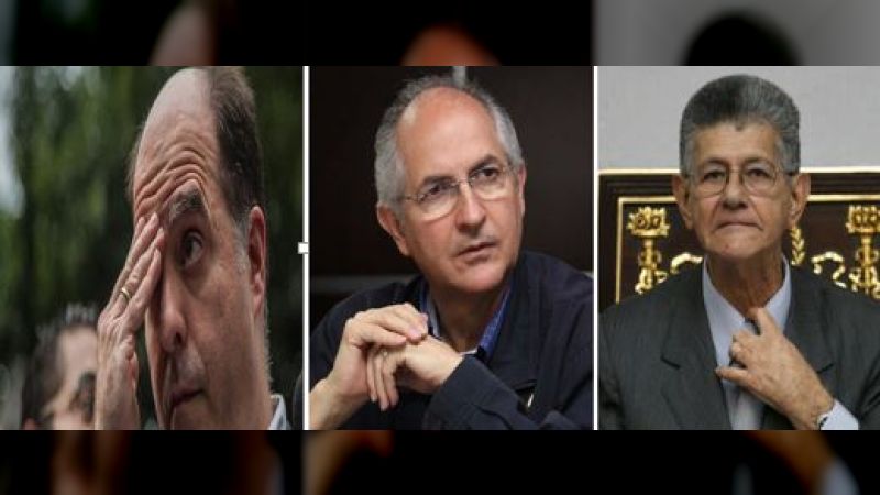 El terrorista Julio Borges, el rófugo Antonio Ledezma y el ignorado Ramos Allup