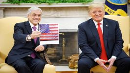 Presidente de Chile, Sebastián Piñera junto a Donald Trump, presidente de los EEUU