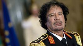 Líder libio-panafricanista Muammar Gaddafi