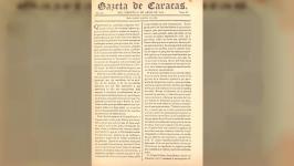 Portada de la Gazeta de Caracas