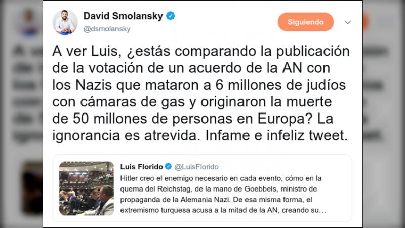 El toma y dame fue por Twitter