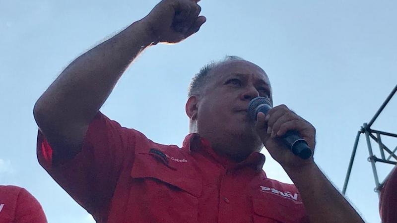 Cabello durante su alocución