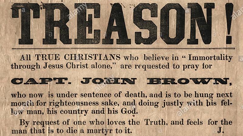En 1859  se ejecutó en la horca en Charlestown, Virginia, al abolicionista John Brown, junto a seis de sus seguidores