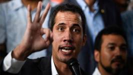El descaro del golpista pretende ocultar la verdad y dice que quien bloquea es la administración de Nicolás Maduro