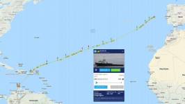 La ruta de este buque demuestra que solo pasó por países aliados de EEUU