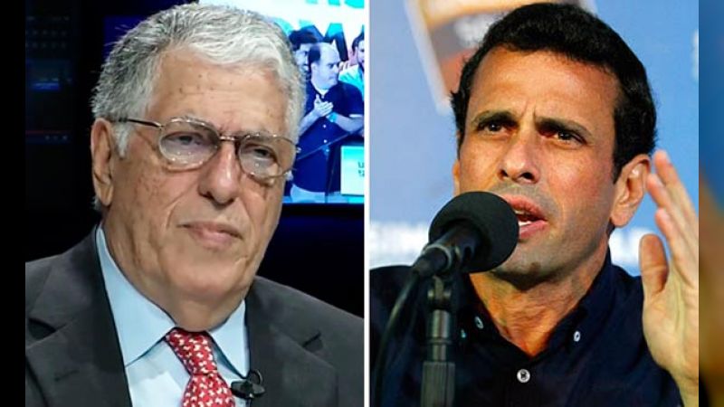 Rafael Poleo y Henrique Capriles