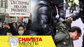 "Y al festín de sangre y muerte se suman, por supuesto, los paramilitares que saltan a las calles con sus pistolas a disparar en coro con la policía, sin disimulo"