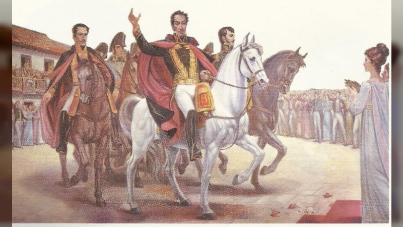 Los neogranadinos se vistieron de flores, música y baile para recibir a su Libertador, homenaje que duró dos días