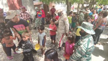La Milicia Nacional Bolivariana se sumó a las tareas para brindar atención a las familias del país afectadas por las lluvias