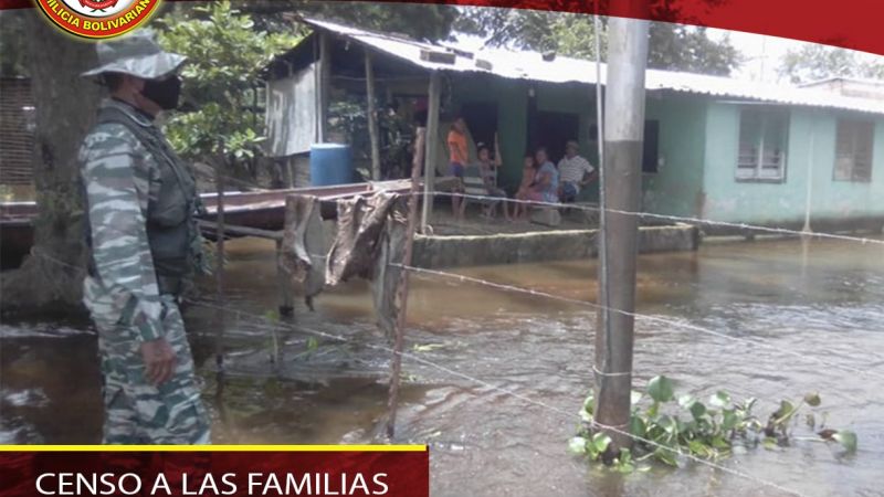 La Milicia Nacional Bolivariana se sumó a las tareas para brindar atención a las familias del país afectadas por las lluvias