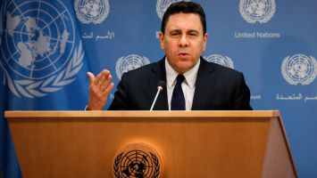 El embajador de Venezuela ante la ONU, Samuel Moncada