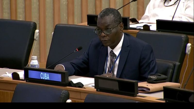 El representante permanente de Cuba ante la ONU, Pedro Luis Pedroso