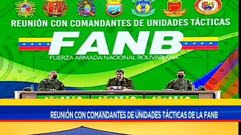 La reunión se realiza en el Teatro de la Academia del Ejército Bolivariano en Caracas