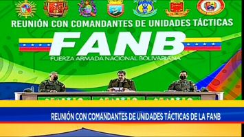 La reunión se realiza en el Teatro de la Academia del Ejército Bolivariano en Caracas