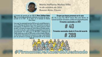 En 2019 la Defensoría del Pueblo emitió un alerta sobre riesgo y vulnerabilidad de esta víctima