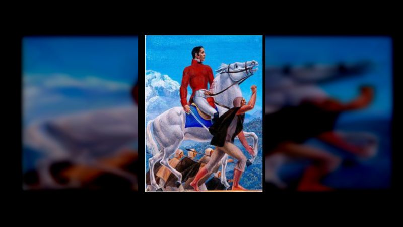 Simón Bolívar restituye su libertad nativa a una raza cautiva