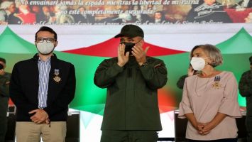 Padrino López durante el acto que se realizó en la sede del Ministerio