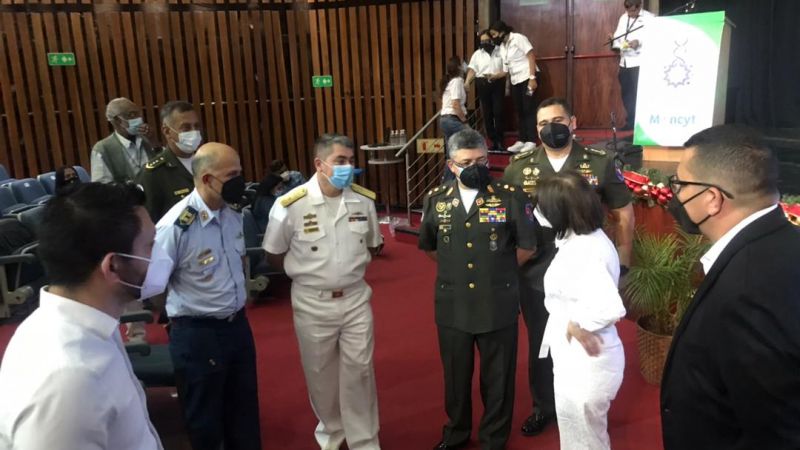 Integrantes Consejo Científico Militar y la ministra de ciencia y tecnología, Gabriela Jiménez, ahondaron en diversas tema para apalancar el desarrollo del país