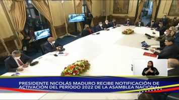 La actividad la encabeza el Jefe de Estado junto a Jorge Rodríguez, presidente de la AN