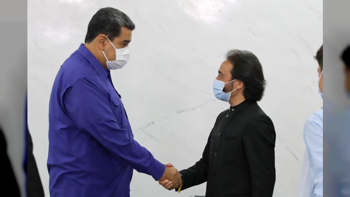 Presidente Nicolás Maduro junto al bailaor andaluz David Morales
