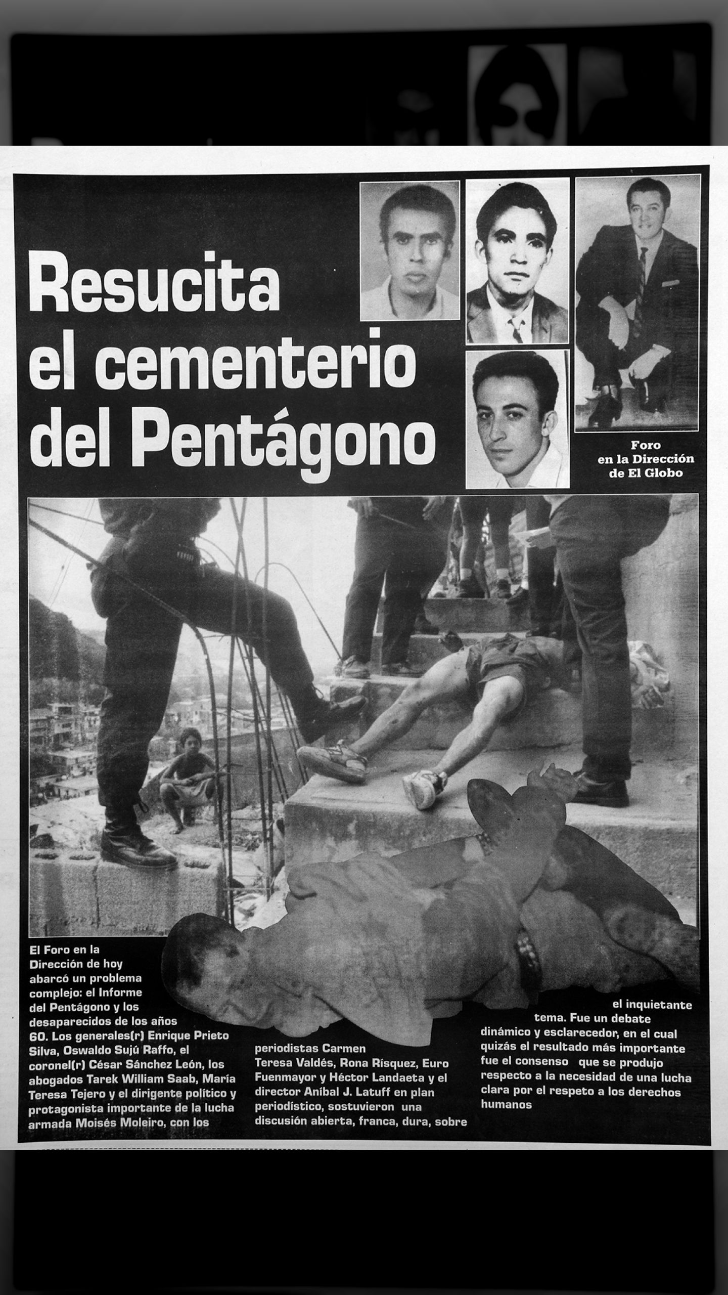 Resucita el cementerio del Pentágono (El Globo, 20 noviembre 1996)