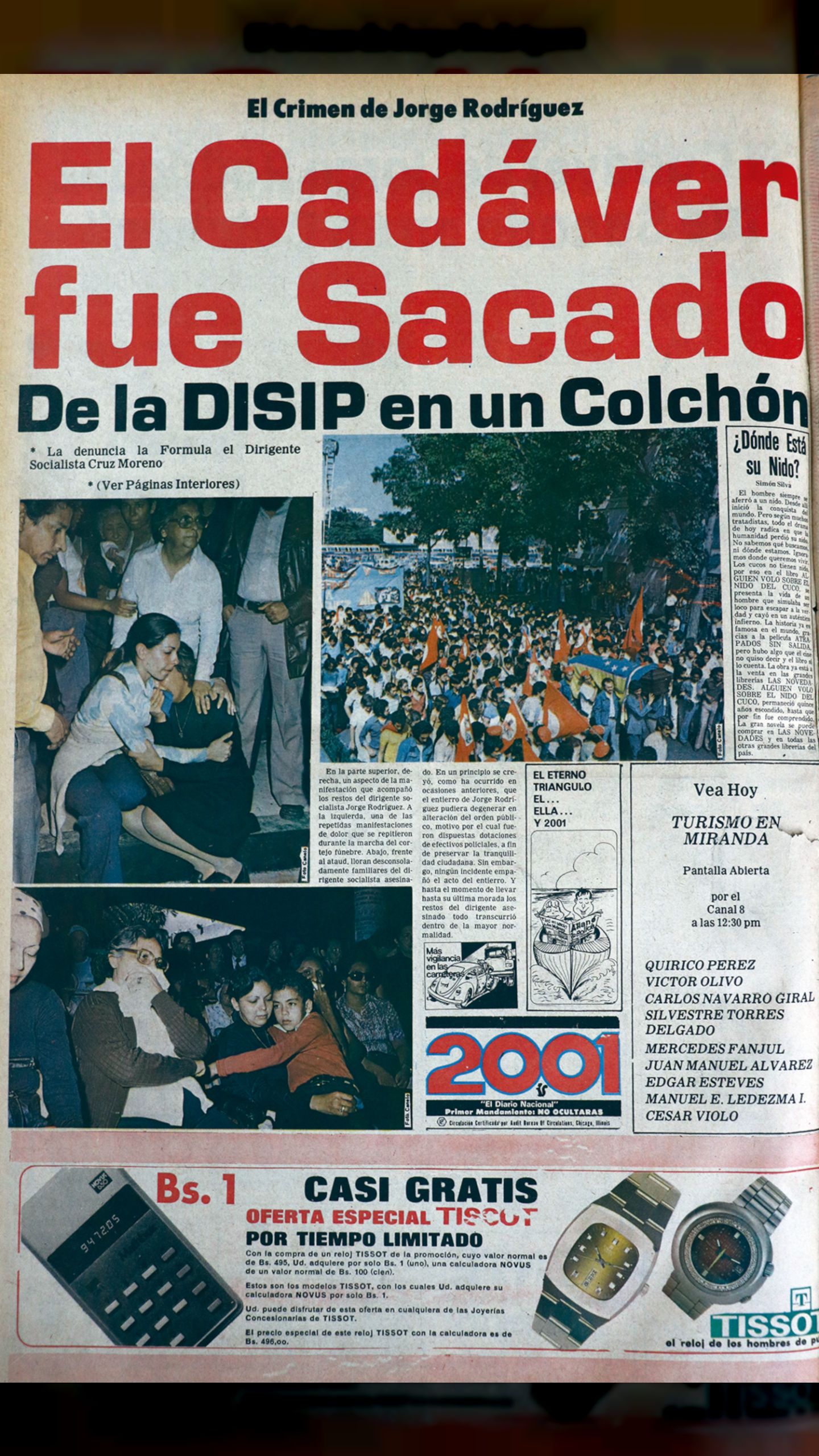 El crimen de Jorge Rodríguez (2001, 27 de julio 1976)