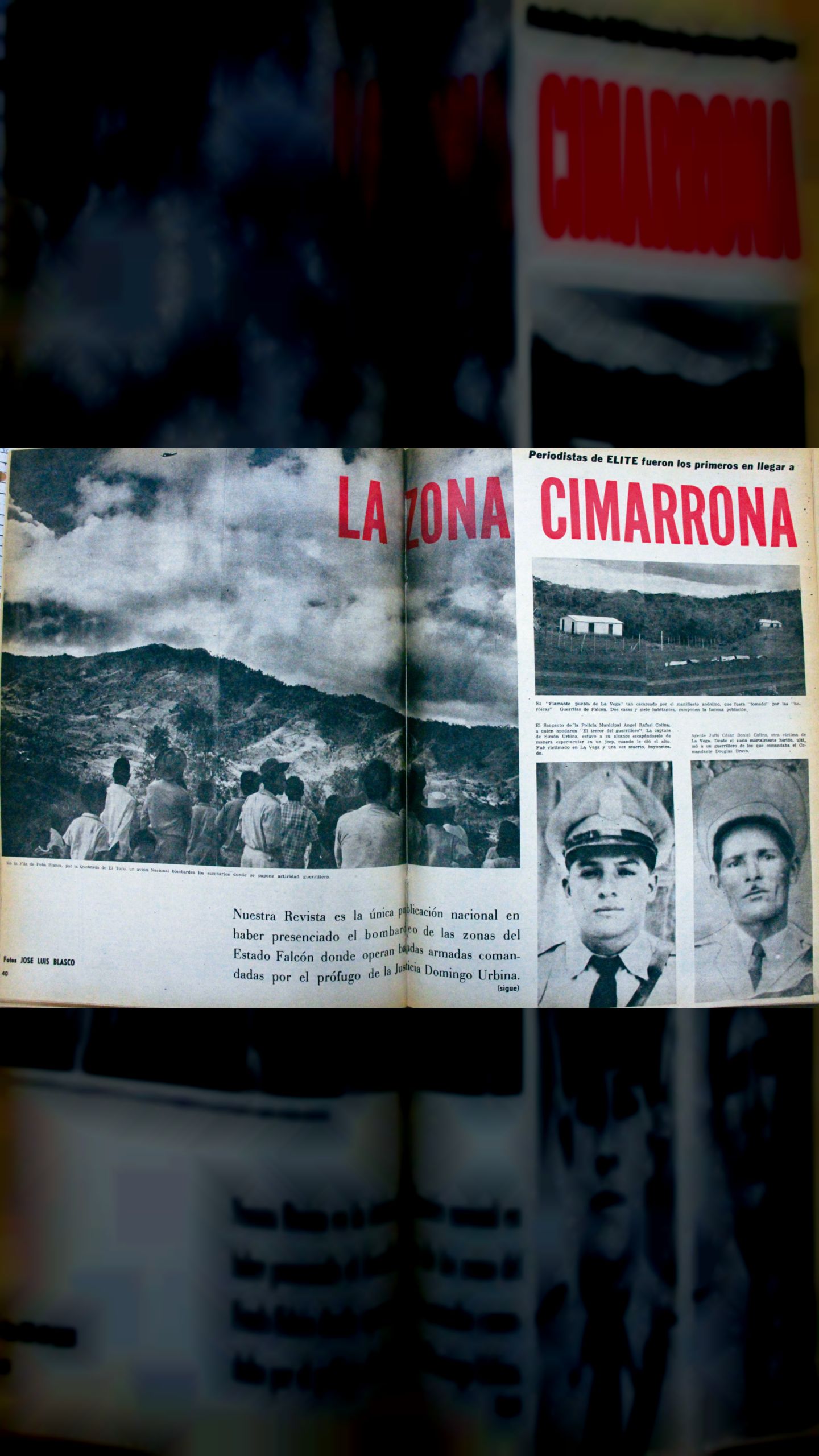 El bombardeo a las zonas de cimarrones en Falcón (Revista Élite, 9 de febrero 1963)