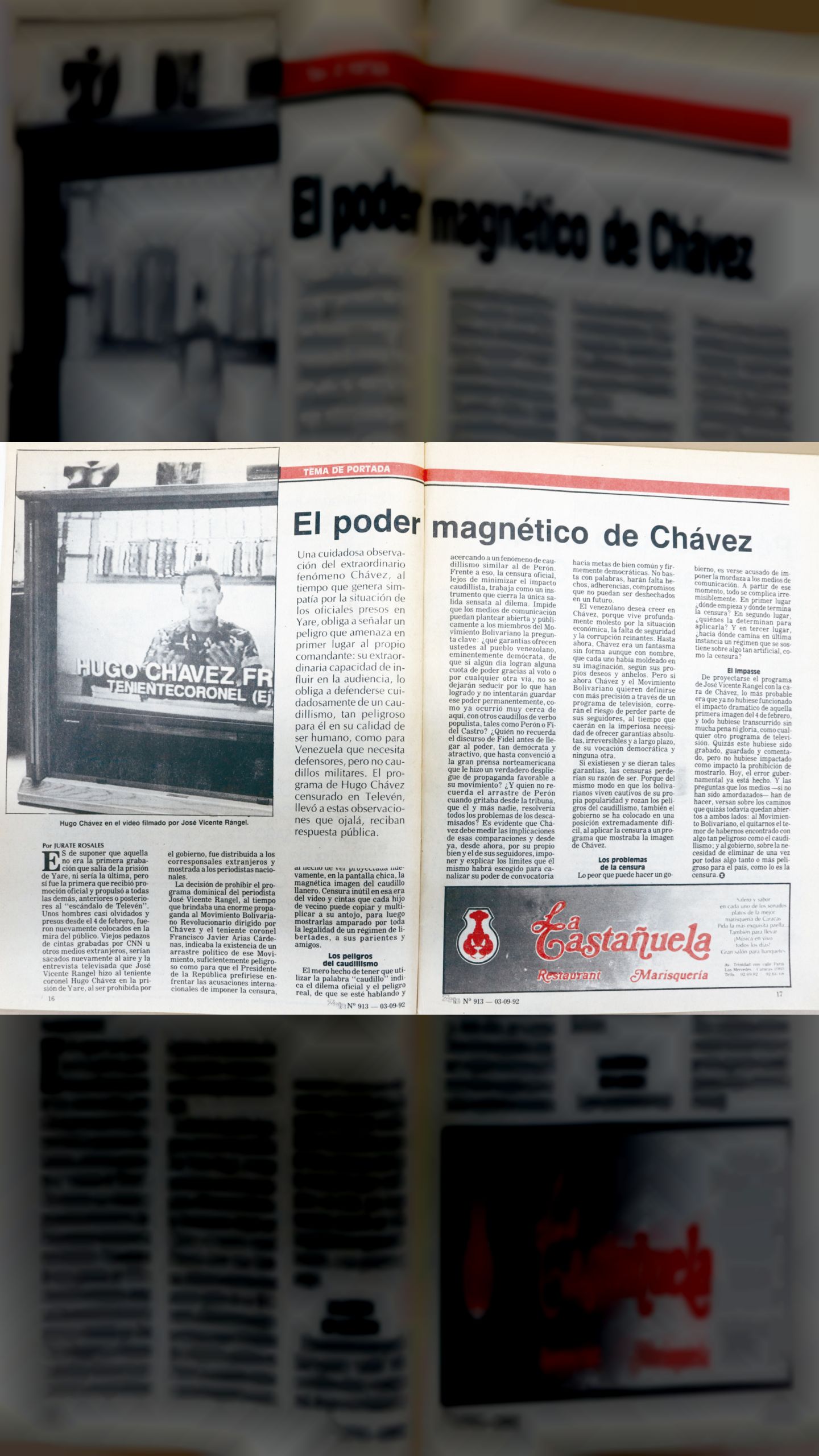 El poder magnético de Chávez (Zeta, 03 de septiembre 1992)