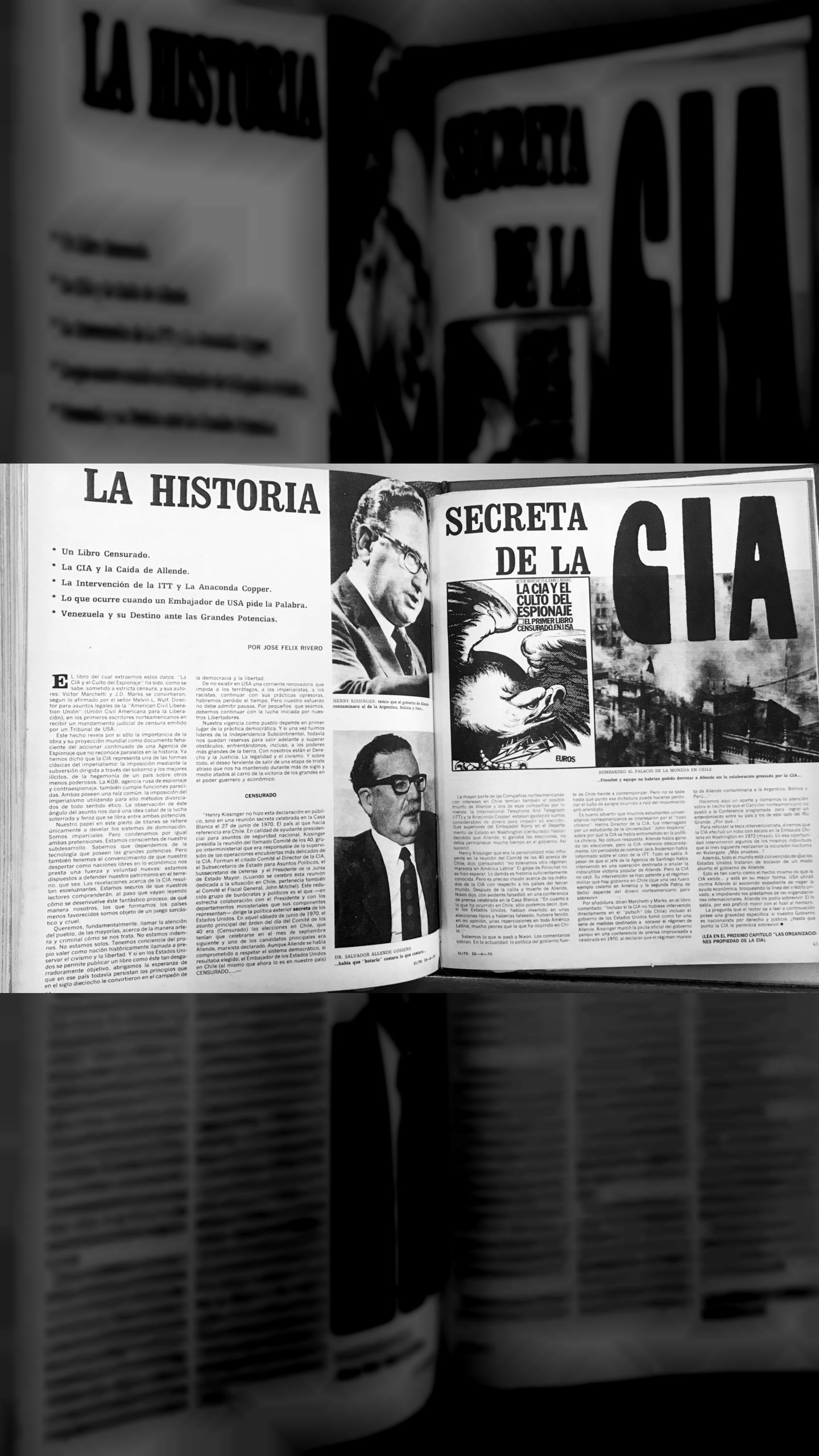 ¿Qué hacía la CIA en Chile? (Revista Élite, 20 de junio 1975)