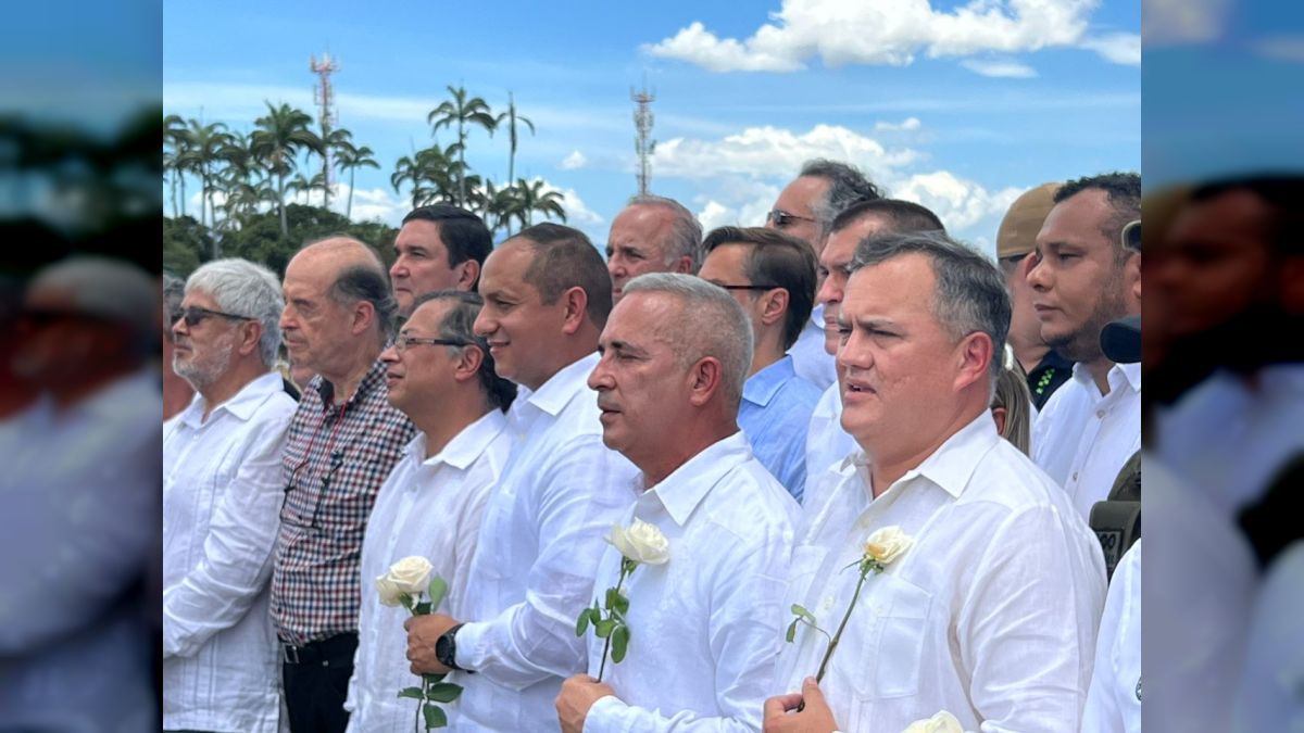 El acto de reapertura de la frontera contó con la presencia del presidente colombiano Gustavo Petro y autoridades venezolanas