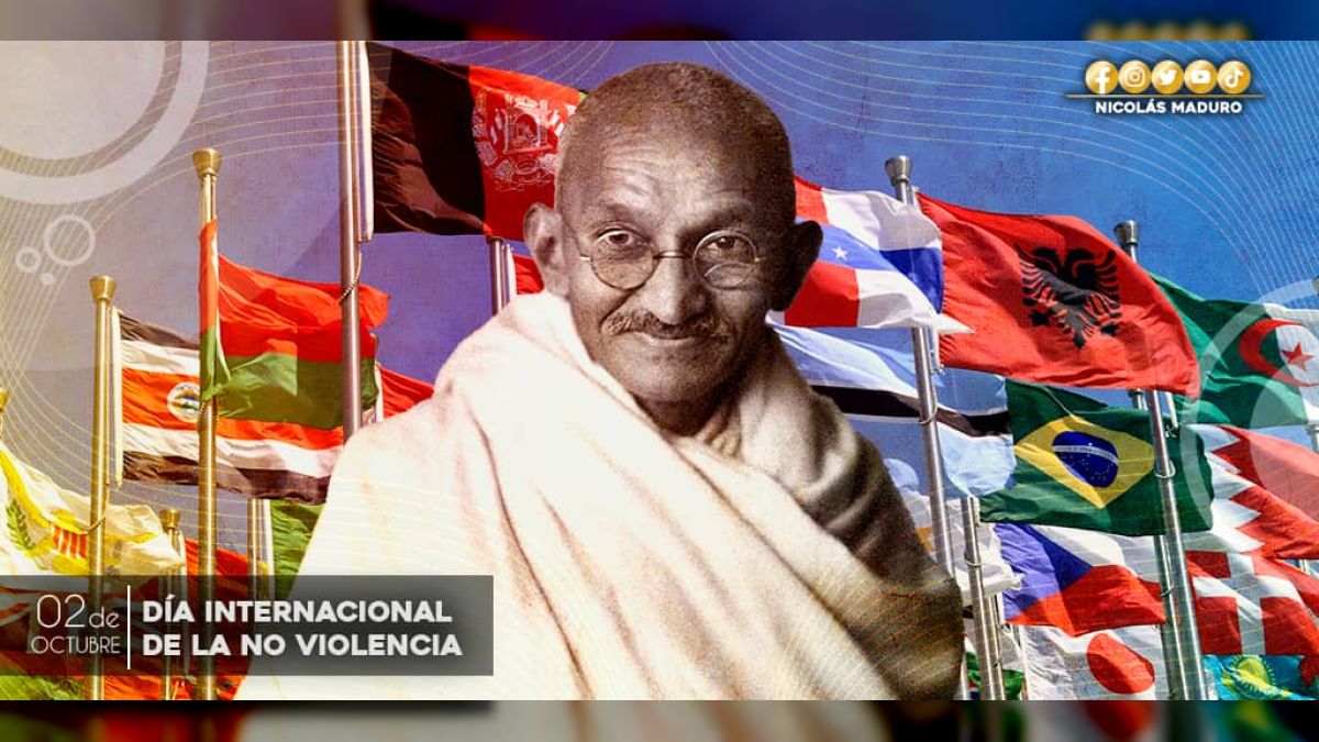 Mahatma Gandhi nació el 2 de octubre de 1869 nació en Porbandar, India